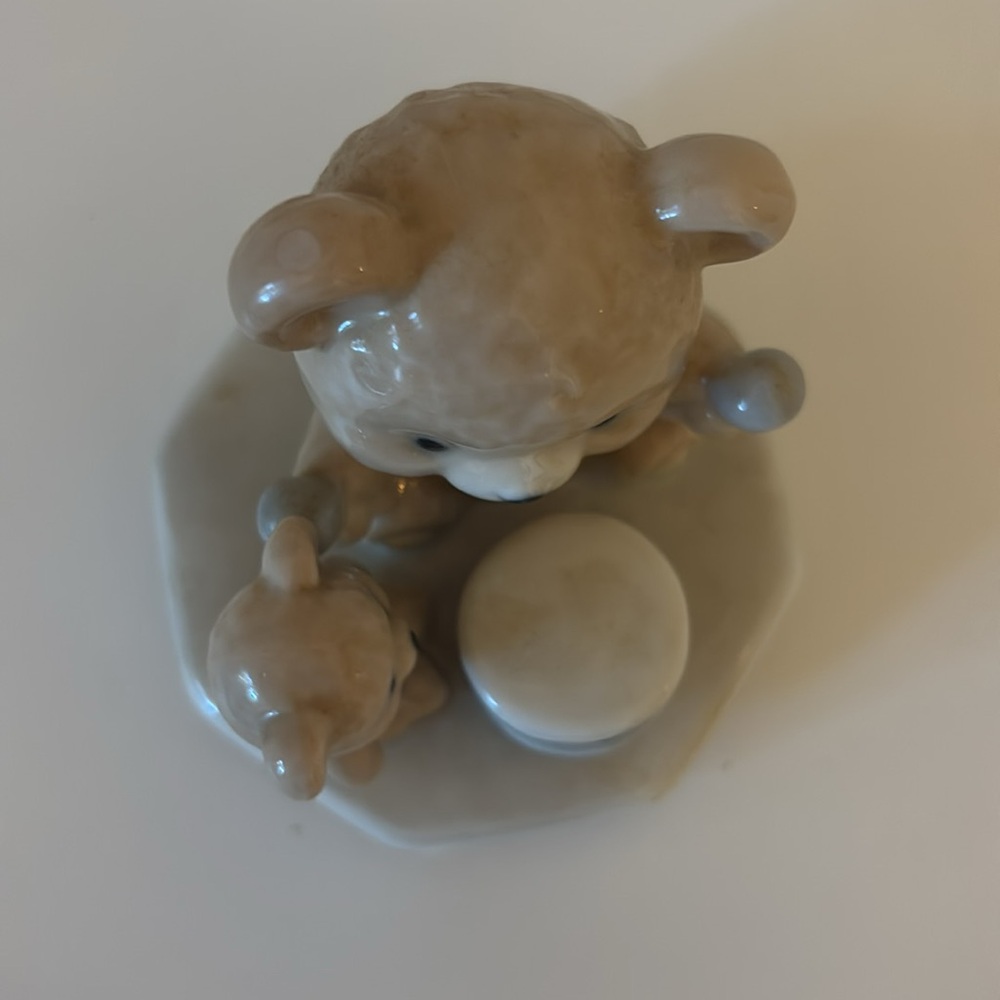 Vintage Otagiri Teddy Bear Drum Porcelain Music Box Children's Marching Song - Picture 6 of 10